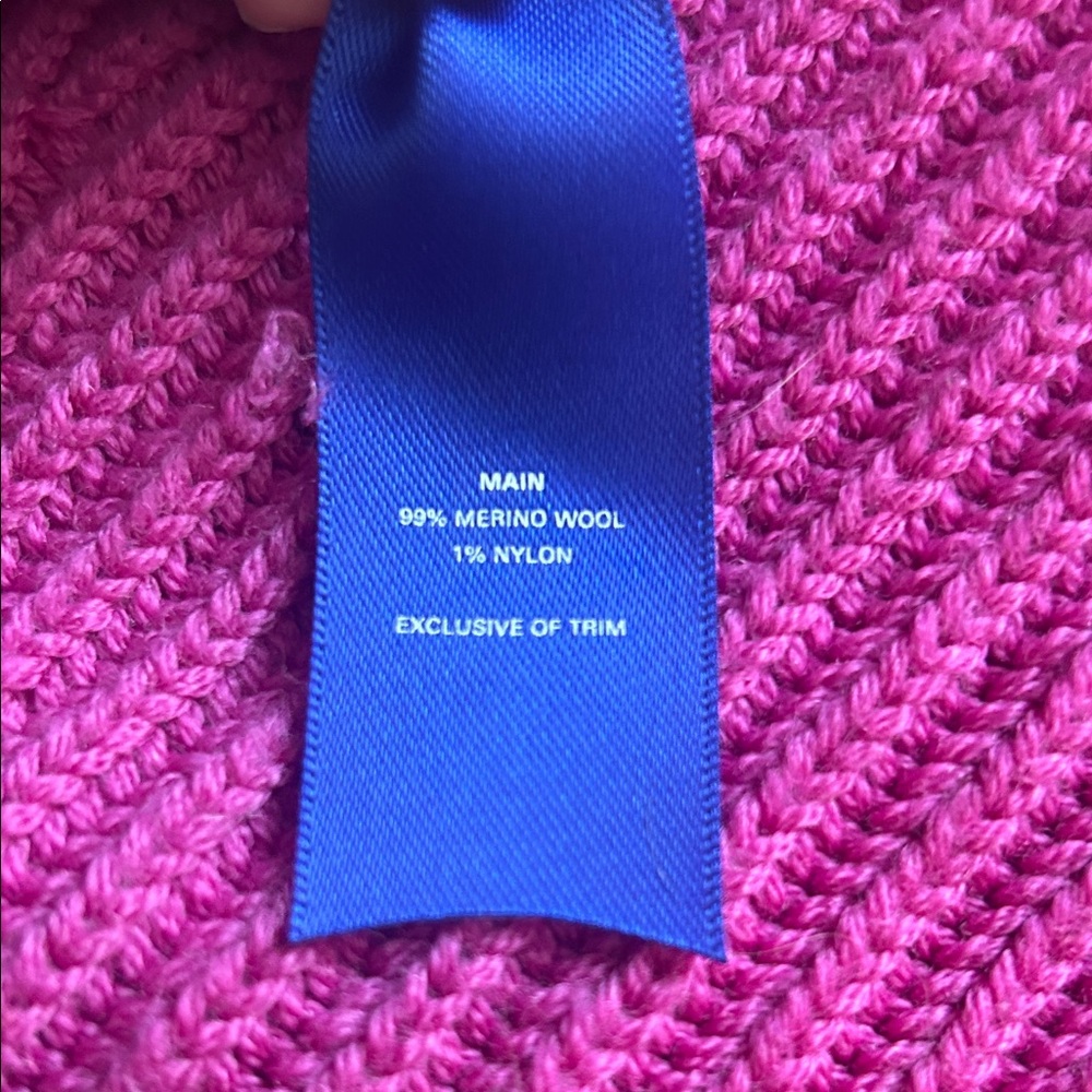 Kit and Ace Fuchsia V-Neck Sweater - Picture 3 of 4